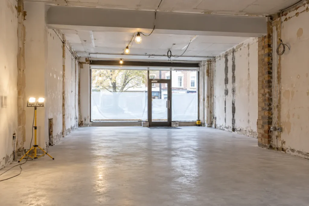Illustrative retail interior, not a completed RMB Stripouts project